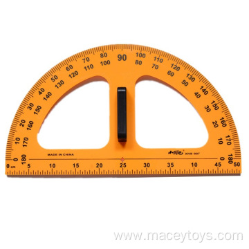 School teacher plastic ruler protractor